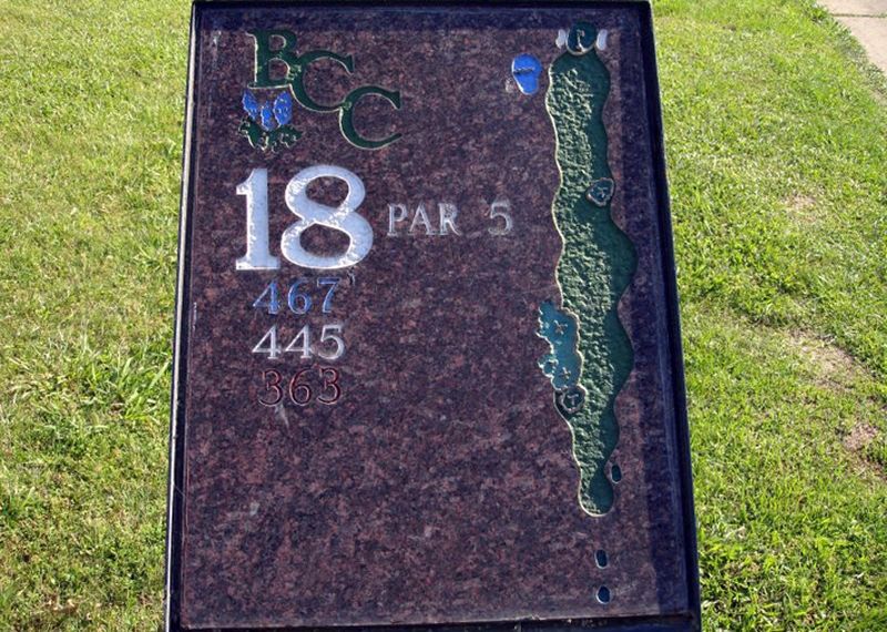 The 18th hole at BCC