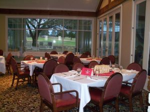 Event set up at Brenham Country Club