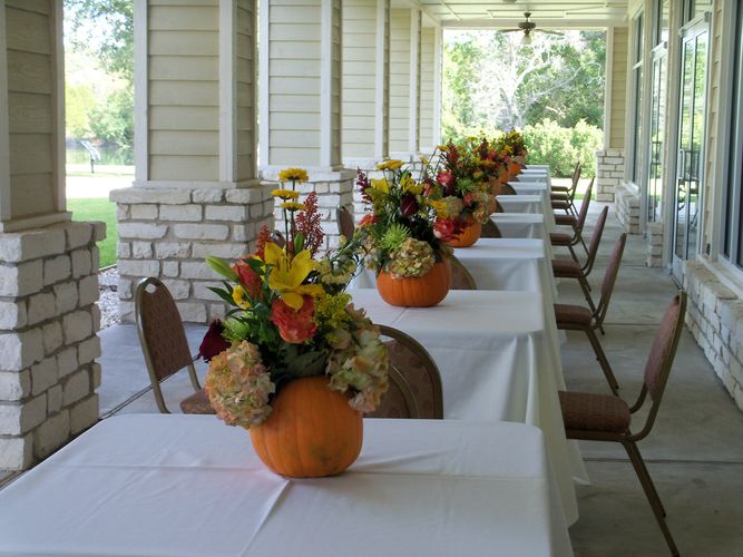 Outdoor wedding set up in East Texas