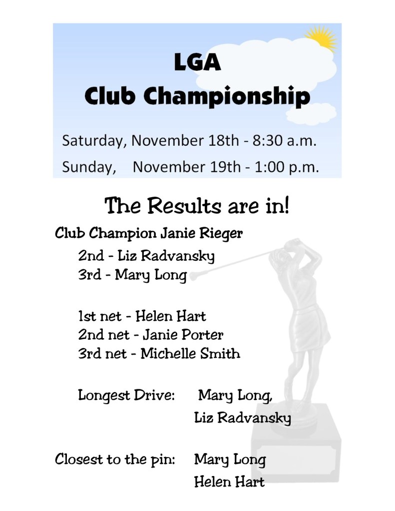 Club News Brenham Country Club